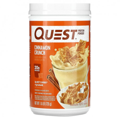 Quest Nutrition, Протеиновый порошок, хрустящая корица, 726 г (1,6 фунта)