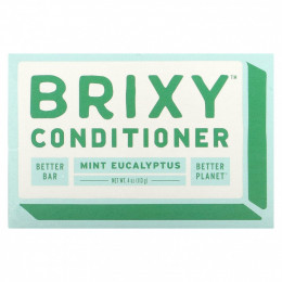 Brixy, Батончик-кондиционер, мята и эвкалипт, 1 шт., 113 г (4 унции)