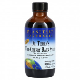 Planetary Herbals, Веганский протеин от Dr. Tierra's сироп из коры дикой вишни, 118,28 мл (4 жидк. Унции)