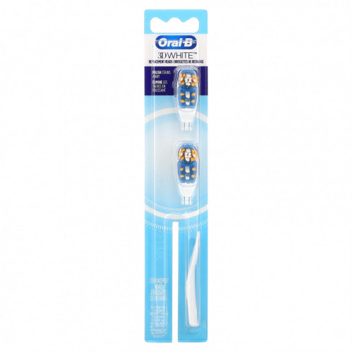 Oral-B, 3D White, сменные насадки, 2 насадки