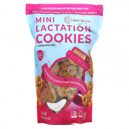 Mommy Knows Best, Mini Lactation Cookies, Chocolate Chip, 10 oz (570 g)