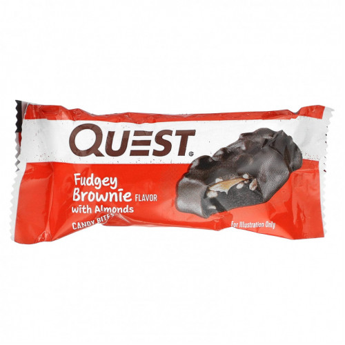 Quest Nutrition, Candy Bites, пирожное с миндалем, 8 кусочков, 21 г (0,74 унции)