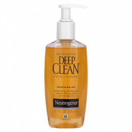 Neutrogena, Deep Clean, очищающее средство для лица, для нормальной и жирной кожи, 200 мл (6,7 жидк. Унции)