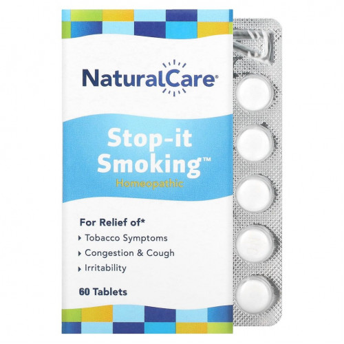 NaturalCare, Stop-it Smoking, таблетки для детоксикации, без никотина, 60 таблеток