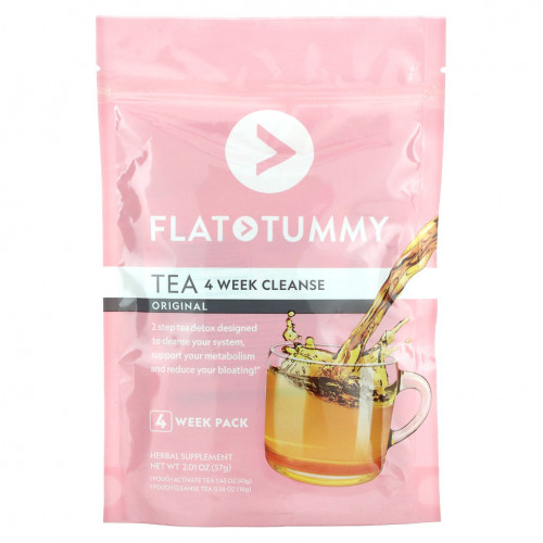 Flat Tummy, Tea, 4 Week Cleanse, Original, 57 г (2,01 унции)