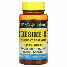 Mason Natural, Desire-X с сорняком из роговой козы, 60 капсул