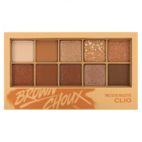 Clio, Pro Eye Palette, 02 Brown Choux, 1 палитра