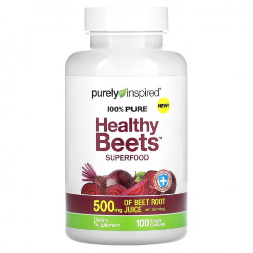 Purely Inspired, Healthy Beets Superfood, 100 растительных капсул