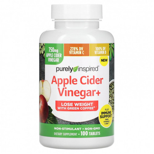 Purely Inspired, Apple Cider Vinegar+, 100 Tablets