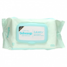 Bebesup, Baby Skin Lab, детские салфетки, легкие, 80 шт.