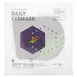 Steambase, Daily Eyemask, лавандовая и голубая вода, 1 маска