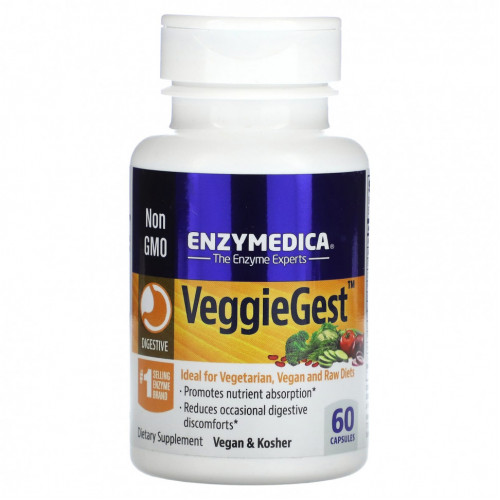 Enzymedica, VeggieGest`` 60 капсул