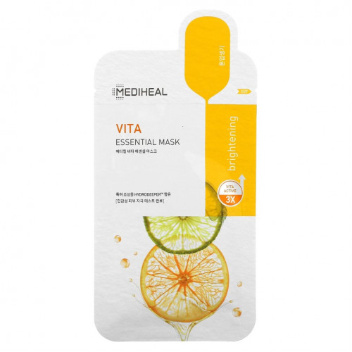 Mediheal, Vita, Essential Beauty Mask, 4 шт., По 24 мл (0,81 жидк. Унции)