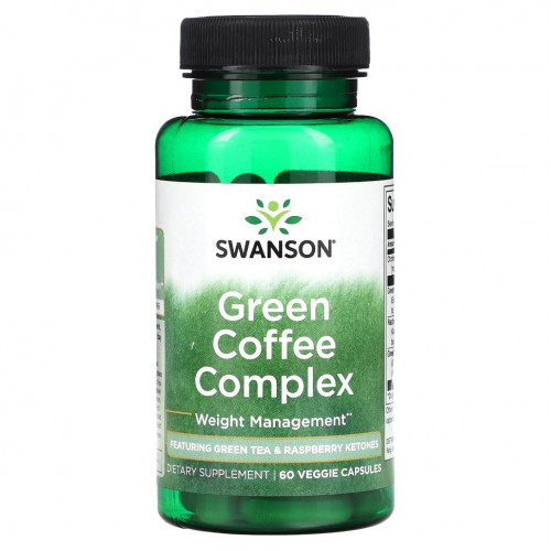 Swanson, Green Coffee Complex, 60 растительных капсул