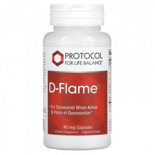 Protocol for Life Balance, D-Flame, 90 растительных капсул