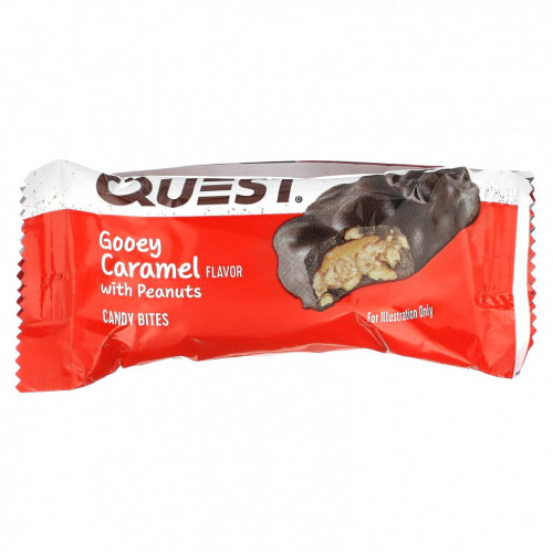 Quest Nutrition, Candy Bites, липкая карамель с арахисом, 8 порций, 21 г (0,74 унции)