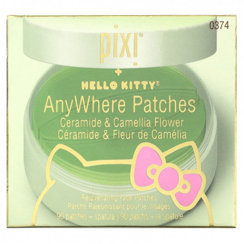 Pixi Beauty, Hello Kitty, AnyWhere, патчи с керамидами и цветками камеллилы, 90 патчей