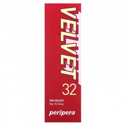 Peripera, Тинт для губ Ink Velvet, 32 красная фуксия, 4 г (0,14 унции)