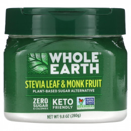 Whole Earth, Листья стевии и плоды монаха, 280 г (9,8 унции)