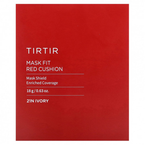 TIRTIR, Mask Fit, Red Cushion, 21N слоновая кость, 18 г (0,63 унции)