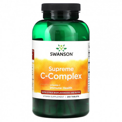 Swanson, Supreme C-Complex с цитрусовыми биофлавоноидами и рутином, 250 таблеток