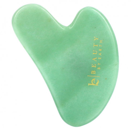 Beauty By Earth, Jade Gua Sha, Scraping Massage Tool, 1 Tool