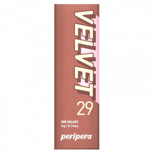 Peripera, Ink Velvet, 29 какао нюд, 4 г (0,14 унции)