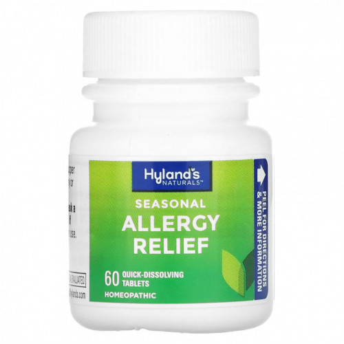 Hyland's, Seasonal Allergy Relief, 60 быстрорастворимых таблеток