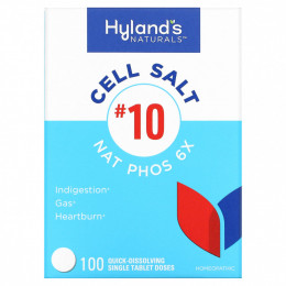 Hyland's, Cell Salt # 10, 100 быстрорастворимых отдельных таблеток