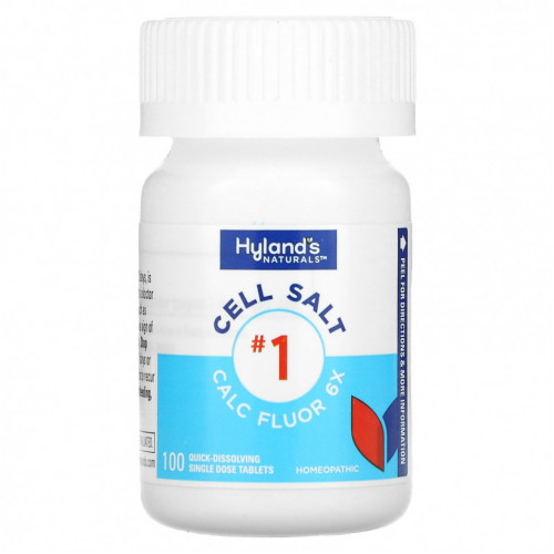 Hyland's, Cell Salt # 1, Calc Fluor 6X, 100 быстрорастворимых таблеток