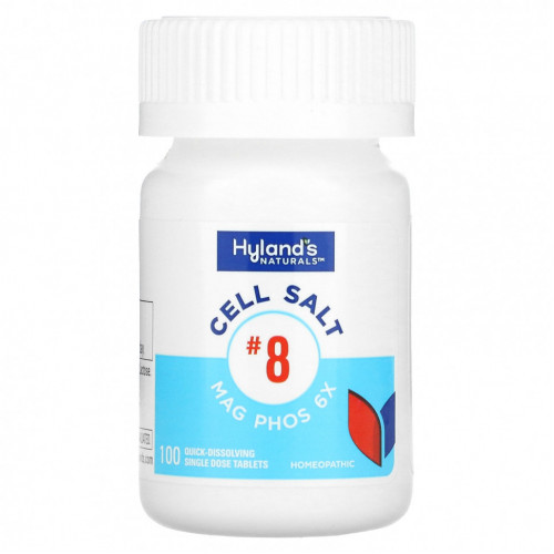 Hyland's, Cell Salt # 8, Mag Phos 6X, 100 быстрорастворимых таблеток