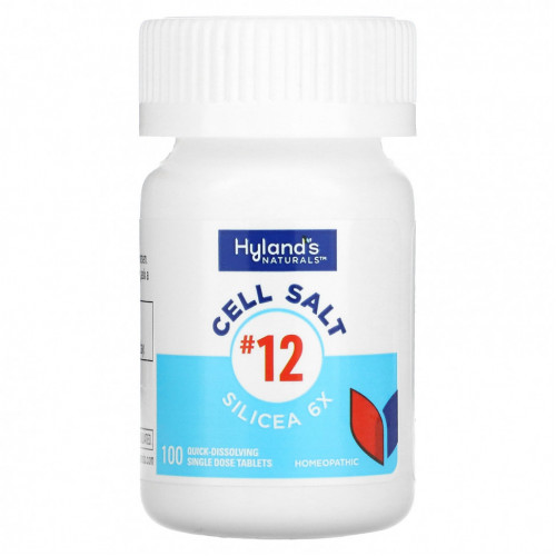 Hyland's, Cell Salt # 12, Silicea 6X, 100 быстрорастворимых таблеток