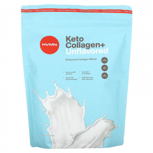 HVMN, Keto Collagen +, без добавок, 375 г (13,2 унции)