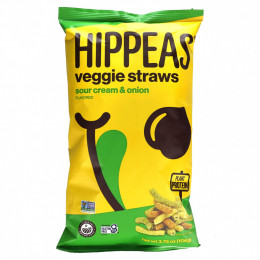 Hippeas, Veggie Straws, сметана и лук, 106 г (3,75 унции)