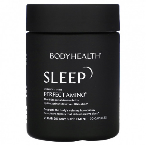 BodyHealth, Sleep, улучшенный с помощью Perfect Amino, 90 капсул