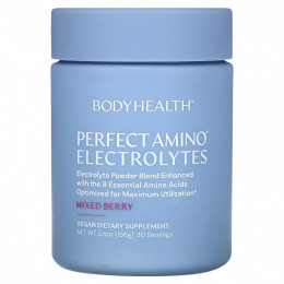 BodyHealth, Perfect Amino Electrolytes, смесь ягод, 156 г (5,5 унции)