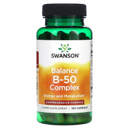 Swanson, Balance B-50 Complex, 100 капсул