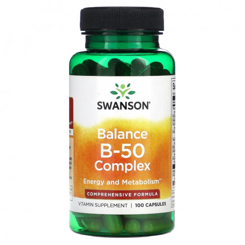 Swanson, Balance B-50 Complex, 100 капсул