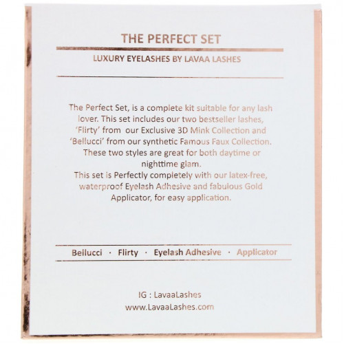 Lavaa Lashes, The Perfect Set, комплект, 1 шт.