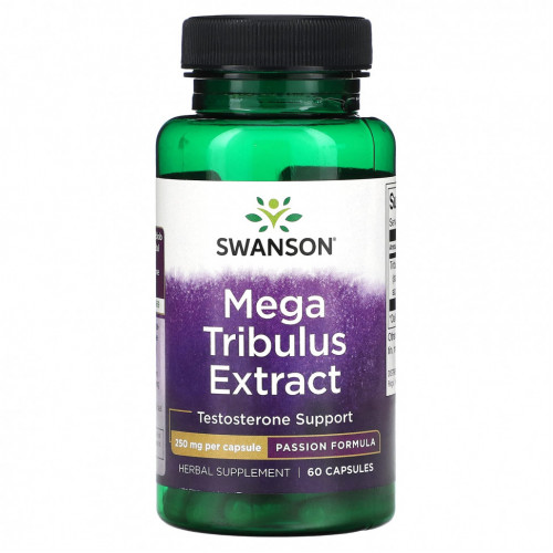 Swanson, Экстракт Mega Tribulus, 250 мг, 60 капсул