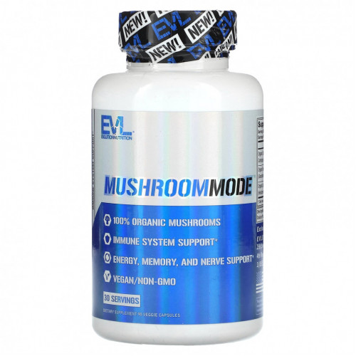 EVLution Nutrition, MushroomMode, 90 растительных капсул