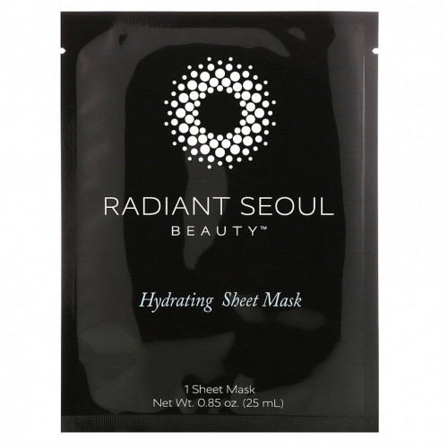 Radiant Seoul, увлажняющая тканевая маска, 1 шт., 25 мл (0,85 унции)