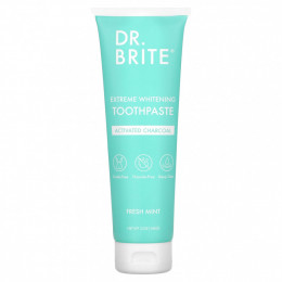 Dr. Brite, Extreme Whitening Toothpaste, активированный уголь, свежая мята, 142 г (5 унций)