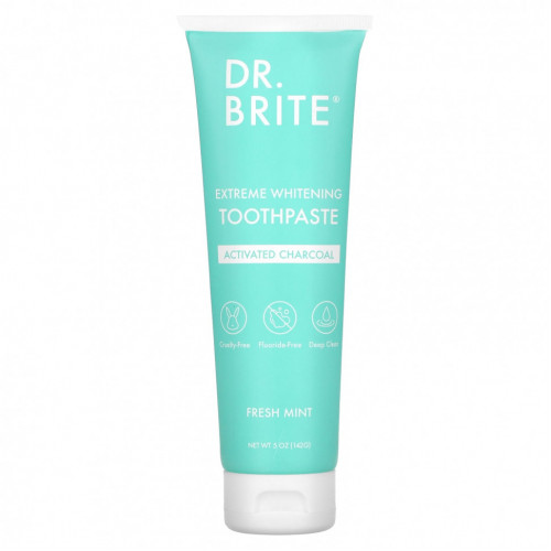 Dr. Brite, Extreme Whitening Toothpaste, активированный уголь, свежая мята, 142 г (5 унций)