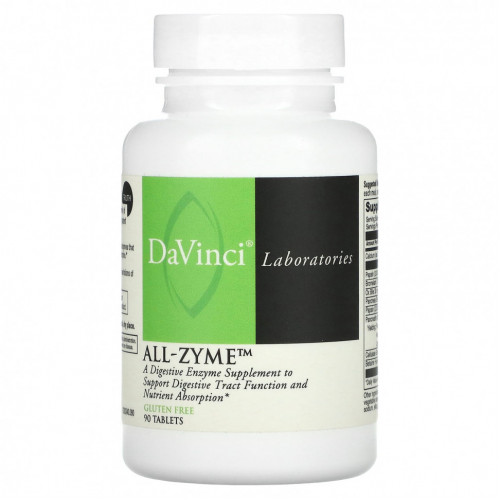 DaVinci Laboratories of Vermont, All-Zyme, 90 таблеток