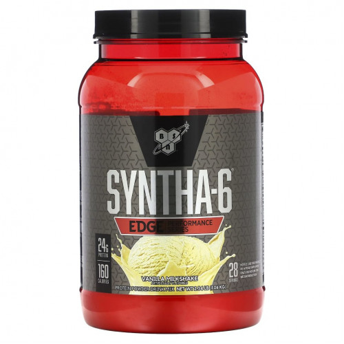 BSN, Syntha-6 Edge, смесь протеина в порошке, ванильный молочный коктейль, 1,06 кг (2,34 фунта)