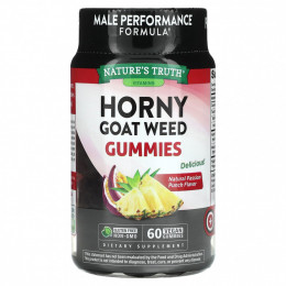 Nature's Truth, Horny Goat Weed, Passion Punch, 60 веганских жевательных таблеток