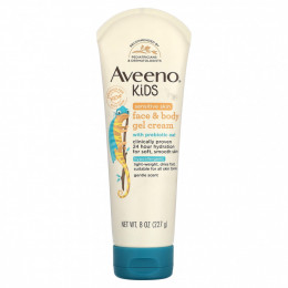 Aveeno, Детский, гель-крем для лица и тела, нежный, 227 г (8 унций)