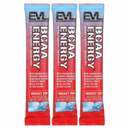 EVLution Nutrition, BCAA Energy, Rocket Pop, 3 пакетика по 9,4 г (0,33 унции)