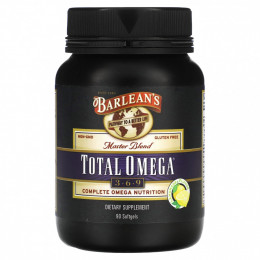 Barlean's, Master Blend, Total Omega 3-6-9, лимонад, 90 мягких таблеток